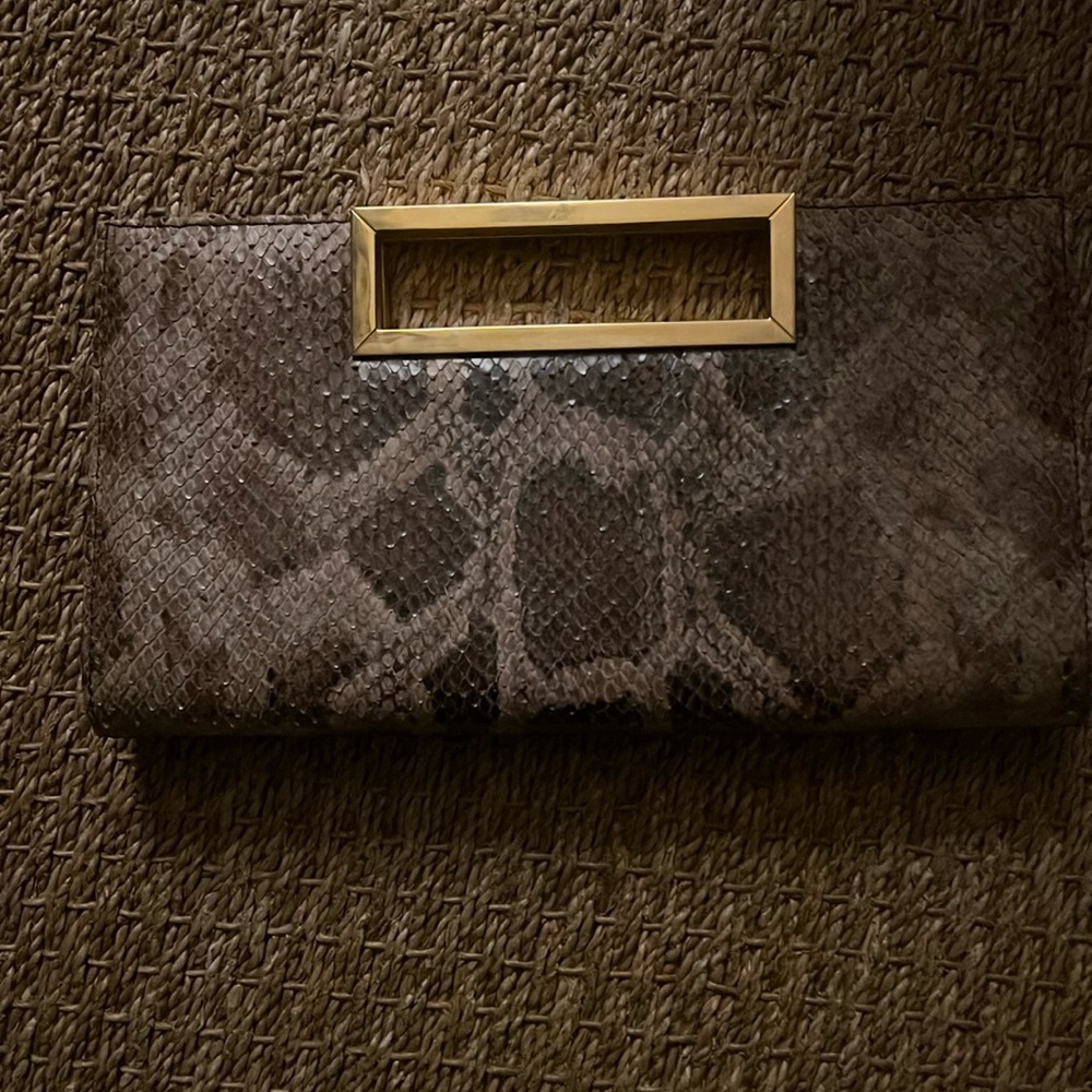 Stuart Weitzman python clutch - Picture 3 of 8